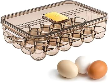 🥚🍳 24-Slot Acrylic Egg Tray – Clear Stackable Egg Storage Organizer | Durable & Stylish Kitchen Essential – Ksh 1,639