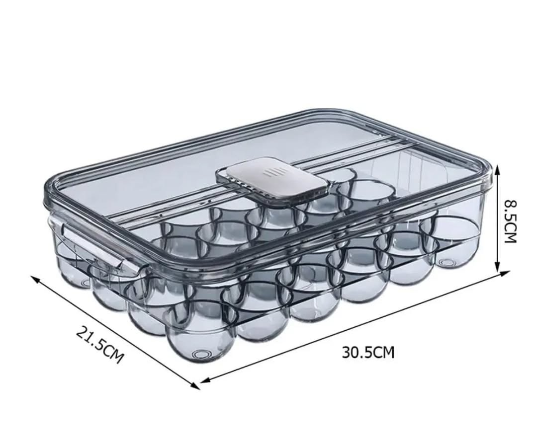 🥚🍳 24-Slot Acrylic Egg Tray – Clear Stackable Egg Storage Organizer | Durable & Stylish Kitchen Essential – Ksh 1,639