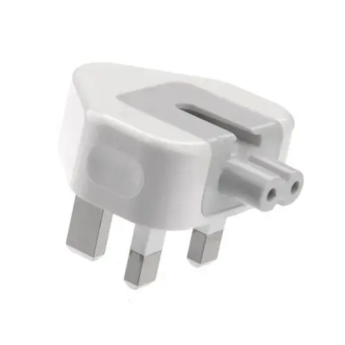 Apple 3-Pin Plug Adapter – UK Style Wall Connector for MacBook Chargers | Compatible with MagSafe & USB-C Bricks – Ksh 999