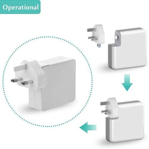 Apple 3-Pin Plug Adapter – UK Style Wall Connector for MacBook Chargers | Compatible with MagSafe & USB-C Bricks – Ksh 999