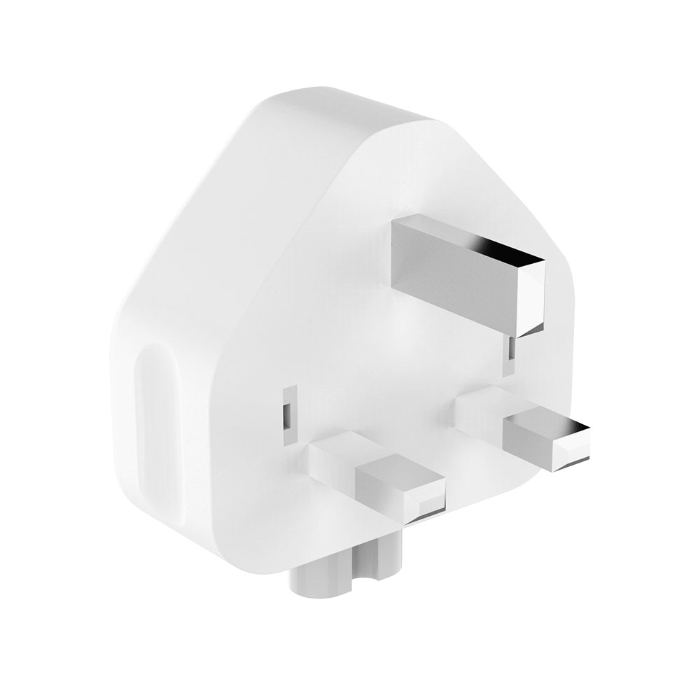 Apple 3-Pin Plug Adapter – UK Style Wall Connector for MacBook Chargers | Compatible with MagSafe & USB-C Bricks – Ksh 999