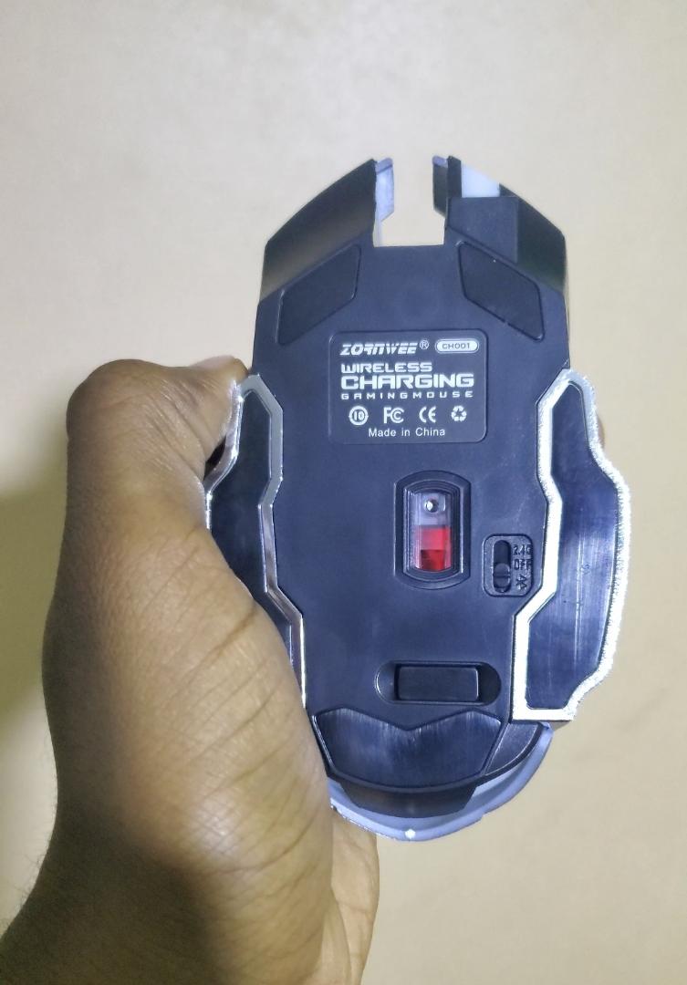 🎮Rechargeable Wireless Gaming Mouse – Silent Bluetooth + 2.4G + Type-C Charging – Mechanical RGB Backlight Mouse for PC/Laptop