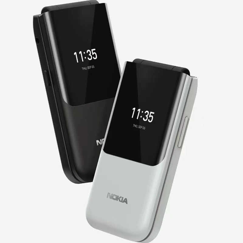 📱 Nokia 2720 Flip – Dual SIM –  with WhatsApp & Facebook - Classic Foldable Phone with WhatsApp & 4G LTE – Black & Gray – Ksh 3,249