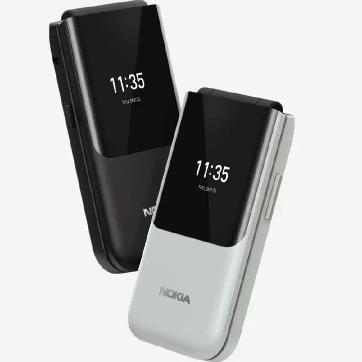 📱 Nokia 2720 Flip – Dual SIM –  with WhatsApp & Facebook - Classic Foldable Phone with WhatsApp & 4G LTE – Black & Gray – Ksh 3,249