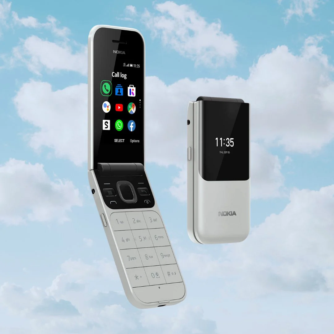 📱 Nokia 2720 Flip – Dual SIM –  with WhatsApp & Facebook - Classic Foldable Phone with WhatsApp & 4G LTE – Black & Gray – Ksh 3,249