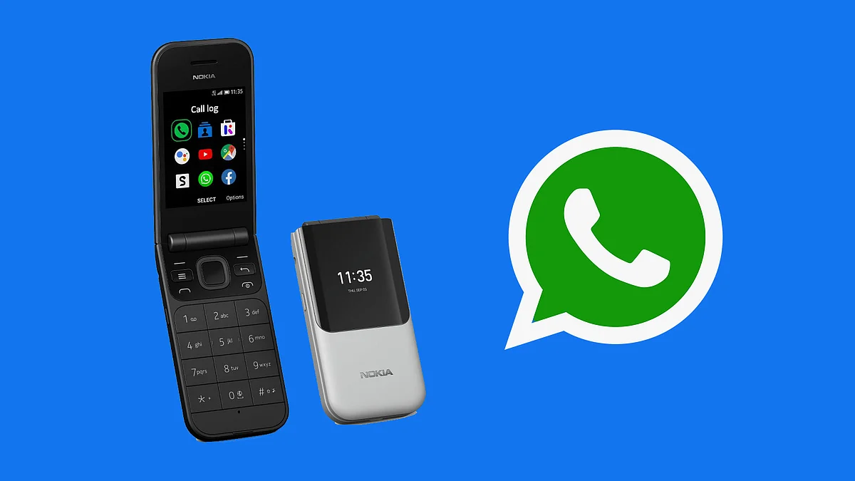 📱 Nokia 2720 Flip – Dual SIM –  with WhatsApp & Facebook - Classic Foldable Phone with WhatsApp & 4G LTE – Black & Gray – Ksh 3,249