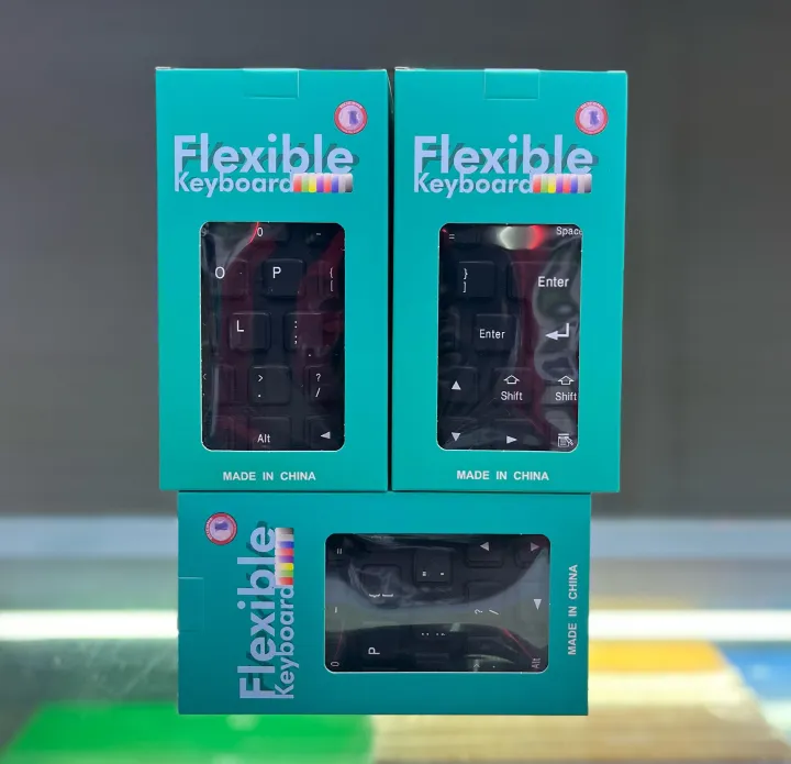🟣 Flexible Silicone Roll-Up Keyboard – Portable, Waterproof & USB Wired – Ksh 799