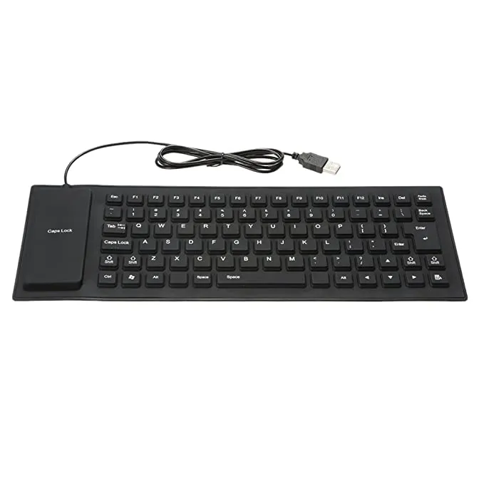 🟣 Flexible Silicone Roll-Up Keyboard – Portable, Waterproof & USB Wired – Ksh 799
