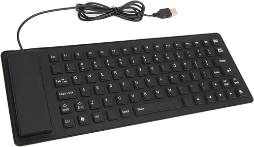 🟣 Flexible Silicone Roll-Up Keyboard – Portable, Waterproof & USB Wired – Ksh 799