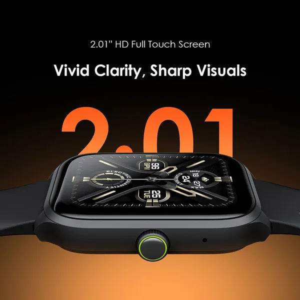 🟢 Oraimo Watch 5 Lite – 2.01” Full Touch HD | Bluetooth Calling | IP68 Waterproof – Ksh 2,349