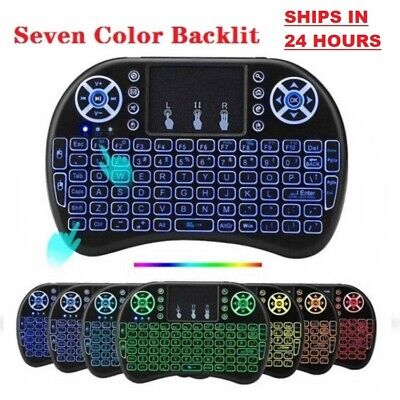Mini Wireless Android Keyboard with Touchpad – Backlit 2.4GHz USB Rechargeable Remote Controller | Ideal for Smart TVs, Projectors, Android Boxes, Laptops & More