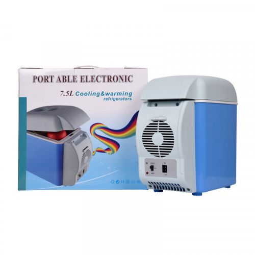 7.5L Portable Car Fridge – Mini Electric Cooler & Warmer | 12V DC for Vehicles | Low Noise | Dual Function | Ideal for Travel, Camping, Road Trips & Office Use