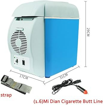 7.5L Portable Car Fridge – Mini Electric Cooler & Warmer | 12V DC for Vehicles | Low Noise | Dual Function | Ideal for Travel, Camping, Road Trips & Office Use