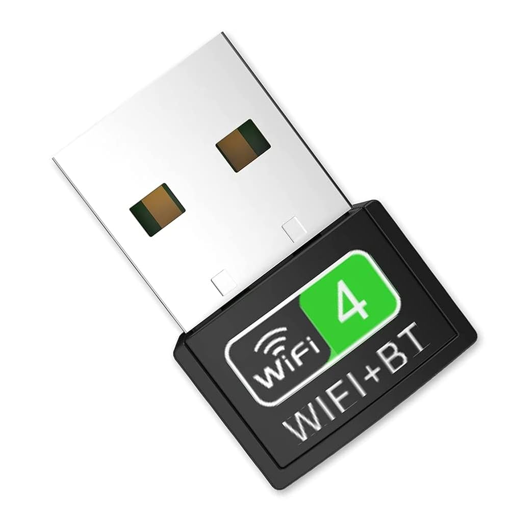 🔄 2-in-1 Bluetooth + WiFi USB Dongle Adapter – High-Speed Wireless Internet + Bluetooth Connectivity for PC & Laptop – Plug & Play | Mini Dual Adapter