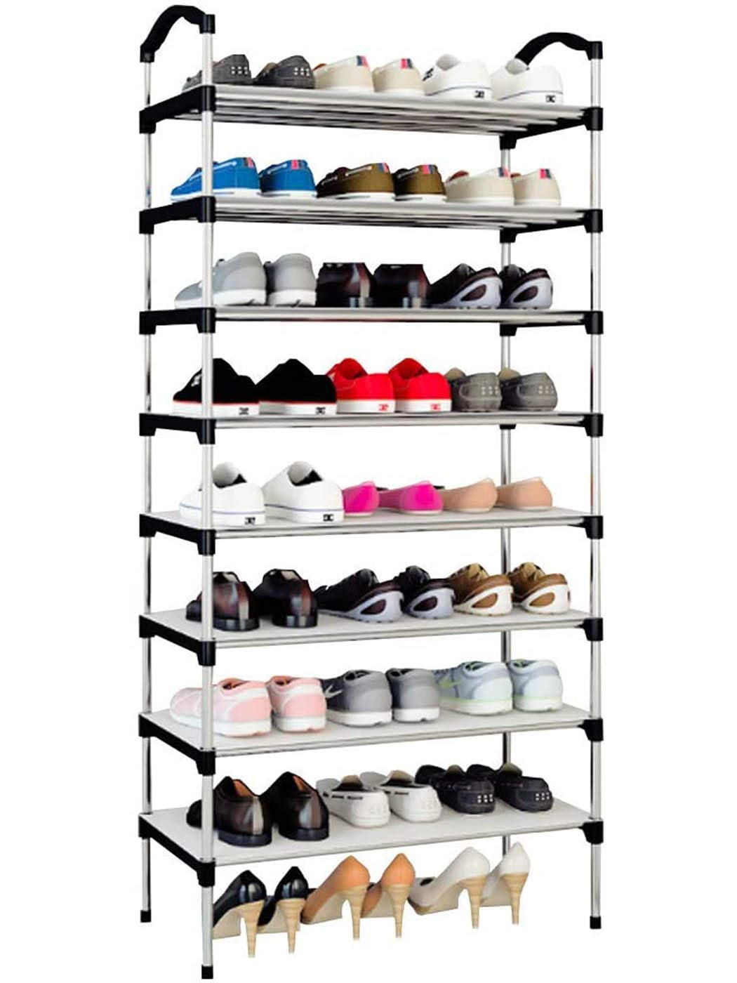 👟 Portable Shoe Rack Organizer – 7-Layer & 8-Layer Options | Space-Saving, Durable & Dustproof | Fully Restocked | Black/Grey