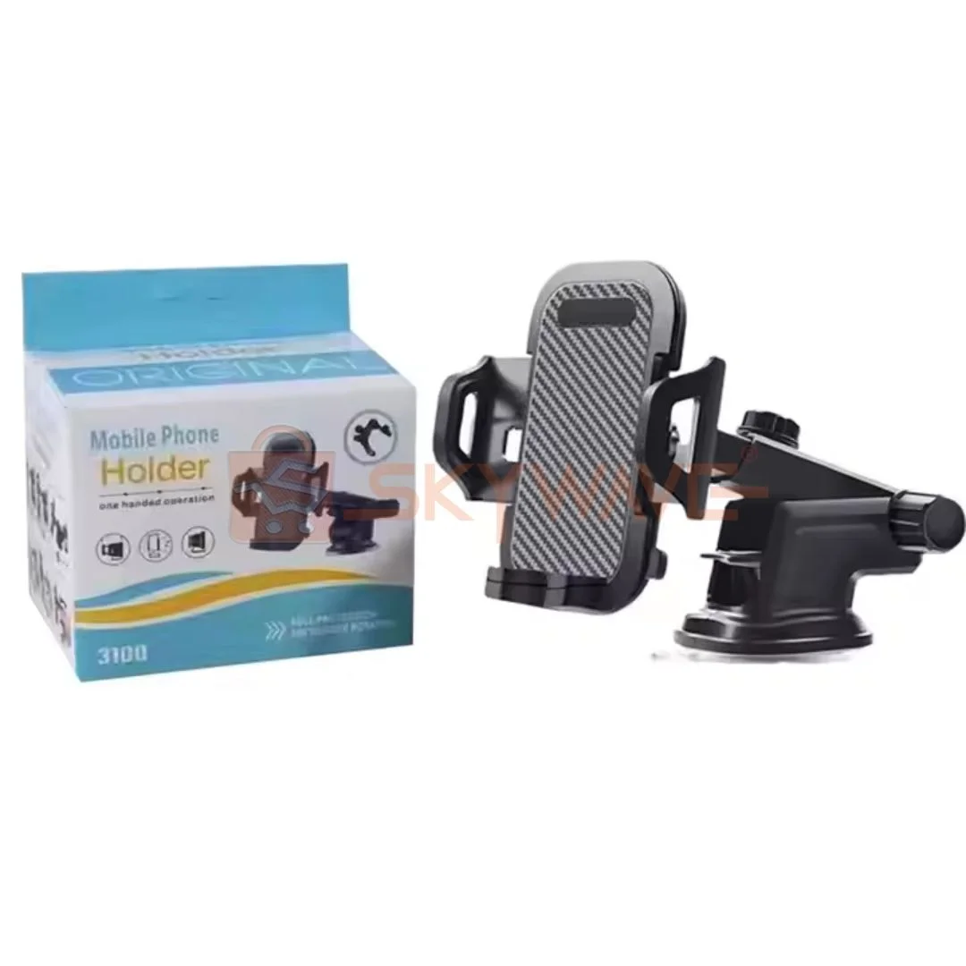 📱 SH-3100 Universal Car Phone Holder | 360° Rotating Dashboard & Windshield Mount 🚗