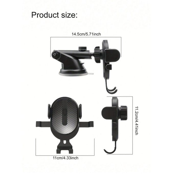 📱📱 K03 Universal Car Phone Holder | 360° Rotating Air Vent Mount 🚗 | 360° Rotating Dashboard & Windshield Mount 🚗