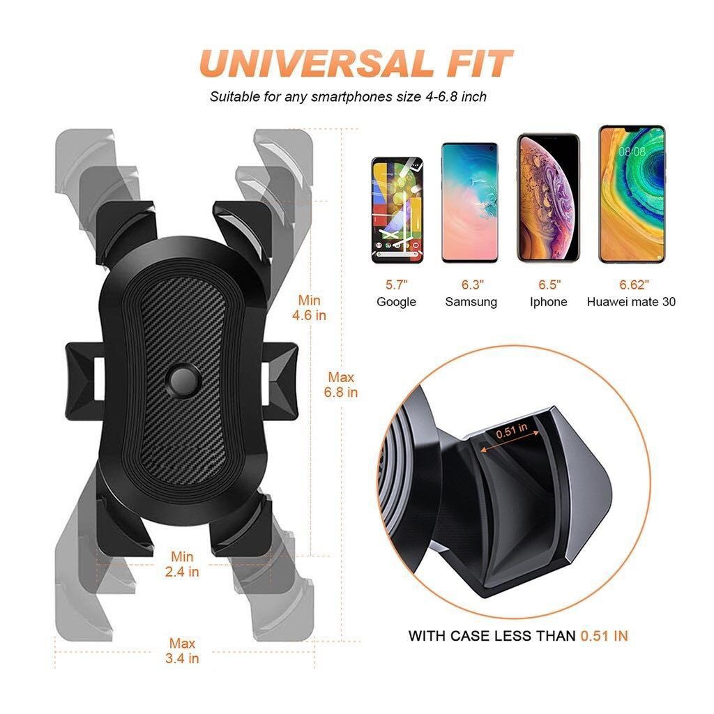 📱 🚴 Universal Motorbike & Bicycle Phone Holder | 360° Rotation & Secure Grip 🏍️