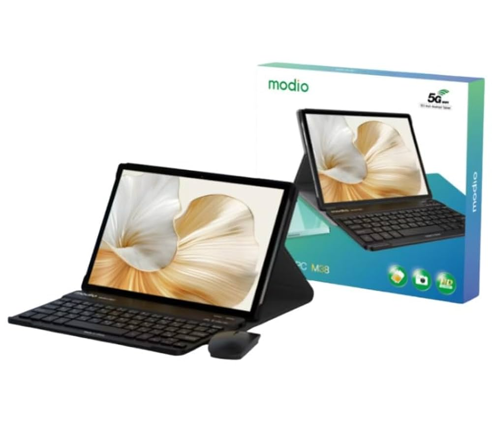 💻 Modio M38 Tablet | 16GB RAM + 1TB Storage | Keyboard & Mouse Bundle 📱⌨️🖱️