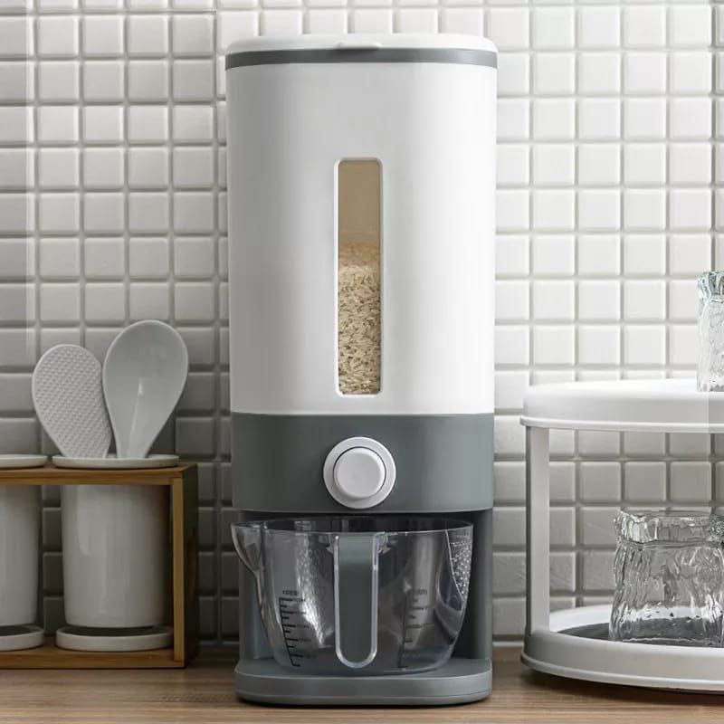 🍚 Automatic Cereal Dispenser | Dual Dry Food Storage Container with Portion Control – Airtight, Wall-Mountable or Countertop 🥣✨