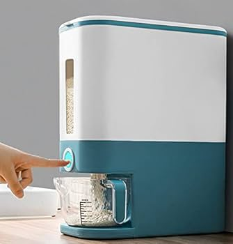 🍚 Automatic Cereal Dispenser | Dual Dry Food Storage Container with Portion Control – Airtight, Wall-Mountable or Countertop 🥣✨