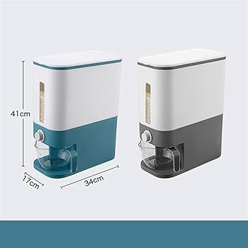 🍚 Automatic Cereal Dispenser | Dual Dry Food Storage Container with Portion Control – Airtight, Wall-Mountable or Countertop 🥣✨