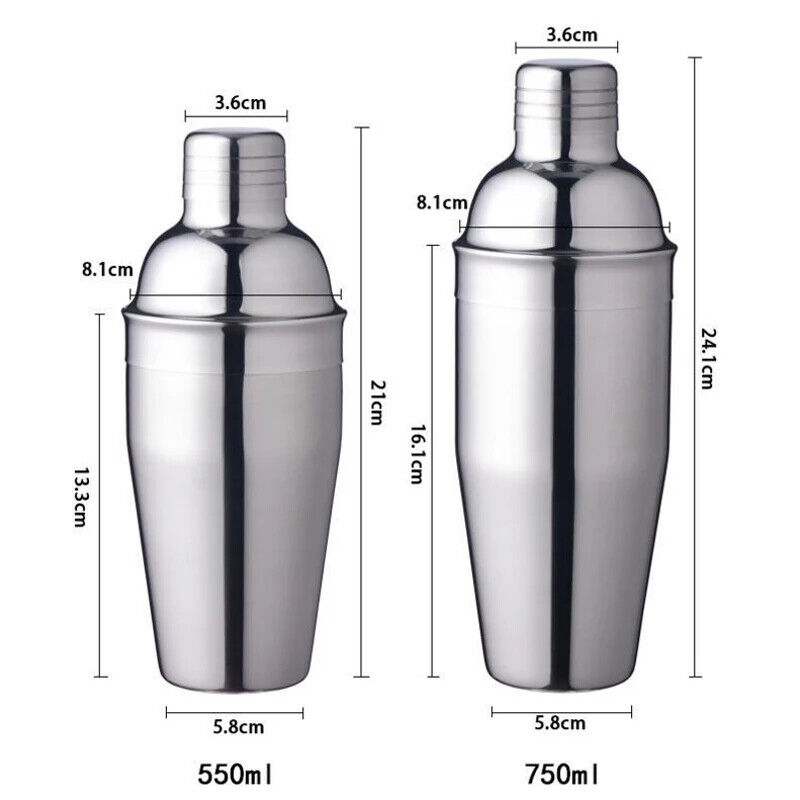 🍸 Sweat-Proof Stainless Steel Cocktail Shaker | 750ml Leak-Proof Bar Tool for Mixing Drinks, Cocktails & Mocktails – Professional & Home Use 🍹✨