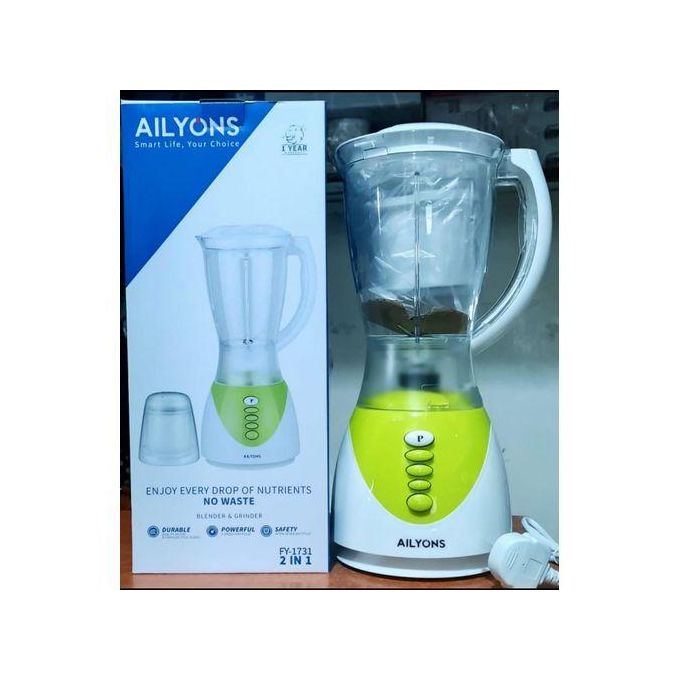 🥤 2-in-1 1.5L Blender with Grinder – Model FY-1371-S | Powerful Motor, Durable Blades, Easy to Use ⚡