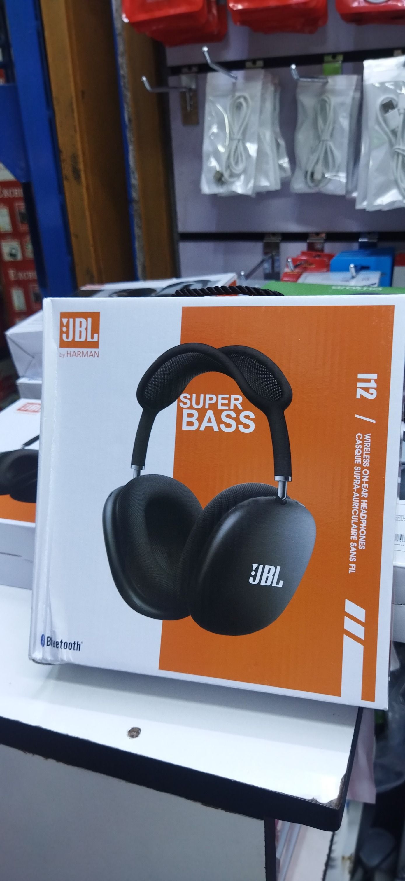 i12 TWS Bluetooth Wireless Earbuds Headphones JBL Style with Touch Control, High Quality Stereo Sound, Long Battery Life, Charging Case, Noise Reduction