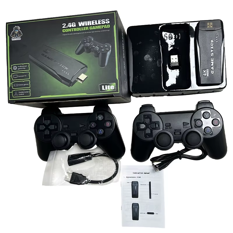 🎮 Wireless Gaming Stick 2.4GHz Dual Gamepad Console Plug & Play Retro Video Game Controller with Built-in Games for TV & PC Entertainment 🕹️🔥