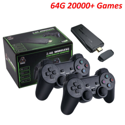 🎮 Wireless Gaming Stick 2.4GHz Dual Gamepad Console Plug & Play Retro Video Game Controller with Built-in Games for TV & PC Entertainment 🕹️🔥