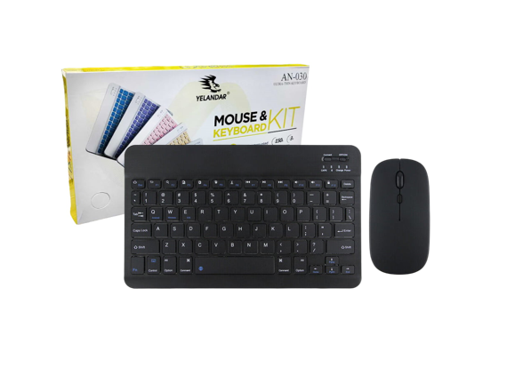 ⌨️🖱️ Bluetooth Wireless Keyboard & Mouse Combo – Slim, Silent & Rechargeable. Silent keys, rechargeable battery, and universal compatibility with phones, tablets & PCs