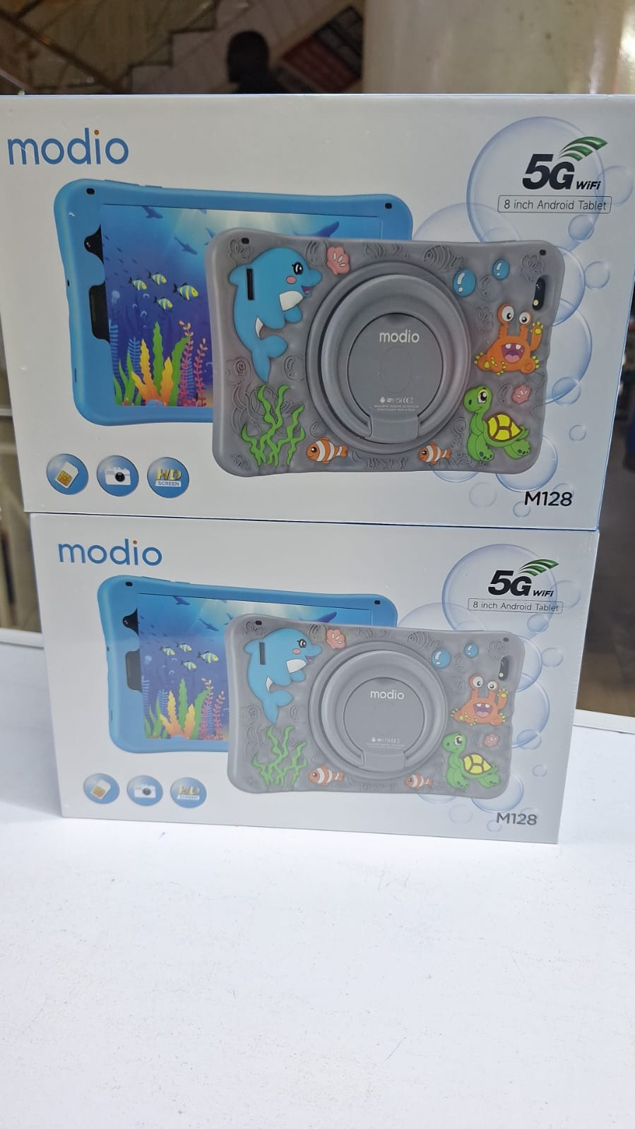 📱 Modio M128 8 Inch Tablet – 6GB RAM + 256GB ROM – Dual SIM 4G + WiFi – Android Tablet for Kids, Students, Business, Learning, Gaming, Entertainment, Big Battery | Keyboard & Mouse Bundle 📱⌨️🖱️