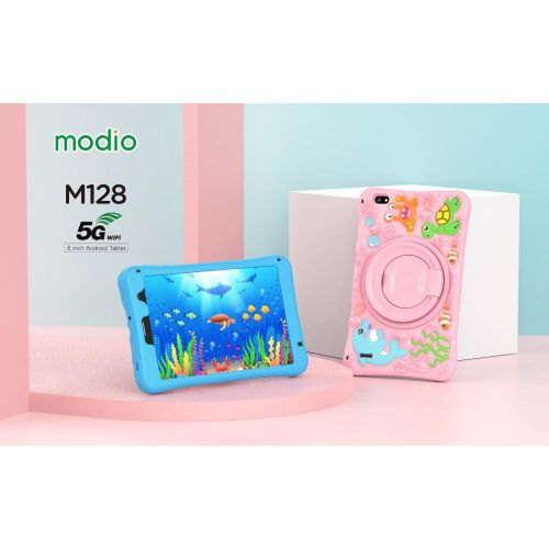 📱 Modio M128 8 Inch Tablet – 6GB RAM + 256GB ROM – Dual SIM 4G + WiFi – Android Tablet for Kids, Students, Business, Learning, Gaming, Entertainment, Big Battery | Keyboard & Mouse Bundle 📱⌨️🖱️