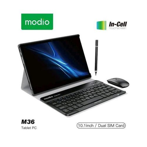 📱 Modio M36 10.1 Inch Android Tablet – 12GB RAM + 512GB ROM – Dual SIM 4G + WiFi – High-Performance Tablet for Students, Kids, Business, Gaming, Learning, Big Battery, Expandable Storage