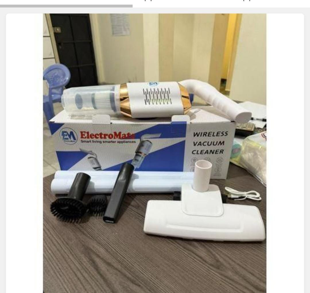 Electromate Wireless Vacuum Cleaner Rechargeable Lightweight Cordless Portable Handheld Wet Dry Dust Collector for Carpet Tiles Floors Car Home Cleaning