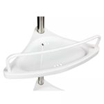 4 Tier Bathroom Adjustable Telescopic Multi-Corner Shelf Organiser with adjustable height