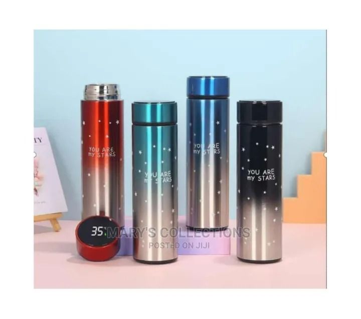 500ml Smart Flask LED Display Smart Thermos Stainless Steel Insulation Touch Intelligent Temperature Display Vacuum Flasks Cup Digital Mug