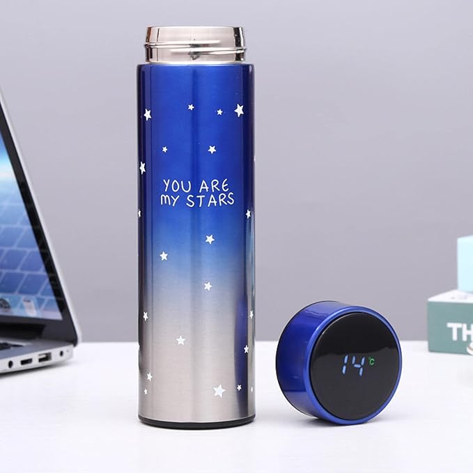 500ml Smart Flask LED Display Smart Thermos Stainless Steel Insulation Touch Intelligent Temperature Display Vacuum Flasks Cup Digital Mug