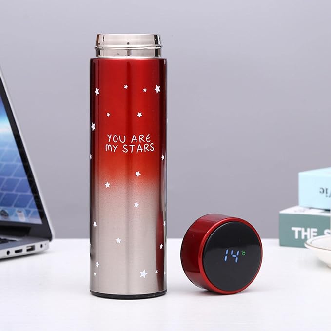 500ml Smart Flask LED Display Smart Thermos Stainless Steel Insulation Touch Intelligent Temperature Display Vacuum Flasks Cup Digital Mug