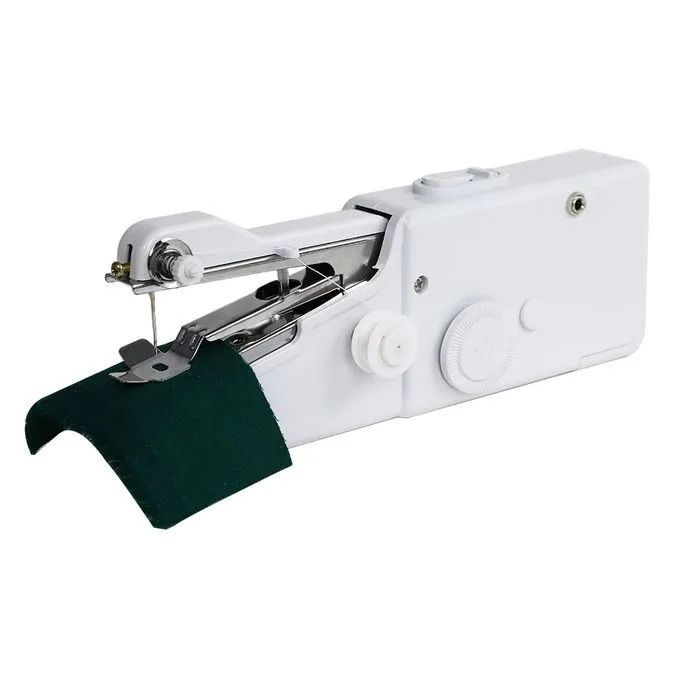 Portable Handy Mini Portable Battery Powered Tailor Stitch Hand-held Sewing Machine; Can be used at homes, schools for emergencies; Handy Stitch Portable electric hand sewing machine
