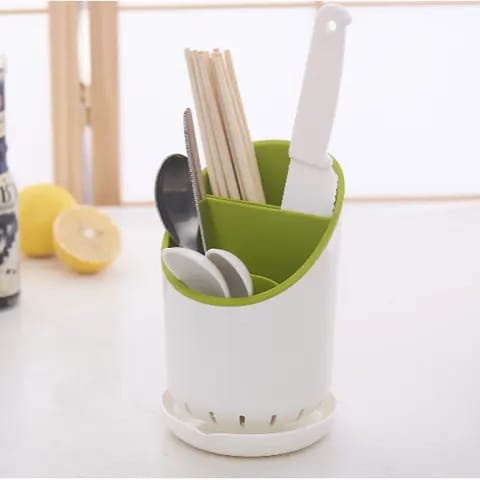 Kitchen Collection Cutlery drainer and organizer with safe knife slot, its used for draining water from all cutleries and spoons; Its very safe organizer
