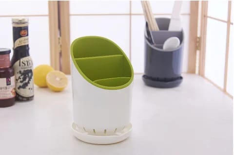 Kitchen Collection Cutlery drainer and organizer with safe knife slot, its used for draining water from all cutleries and spoons; Its very safe organizer