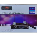 TOP QUALITY 2-Channel Rechargeable UHF Wireless Microphone System + Free Batteries for Karaoke, Church, Party, Singing, Outdoor, Live Broadcast, Hosting, Professional Handheld Microphone
