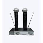 TOP QUALITY 2-Channel Rechargeable UHF Wireless Microphone System + Free Batteries for Karaoke, Church, Party, Singing, Outdoor, Live Broadcast, Hosting, Professional Handheld Microphone