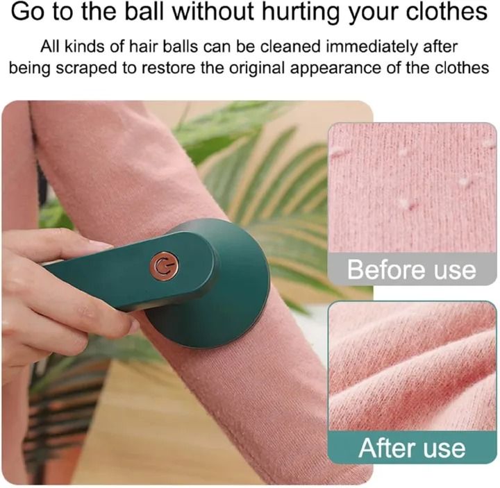 Lint Removal Fabric Shaver USB Rechargeable Lint Remover Electric Lint Shaver for Clothes Furniture Green Lint Remover Clothes Shaver Electric Lint Shaver