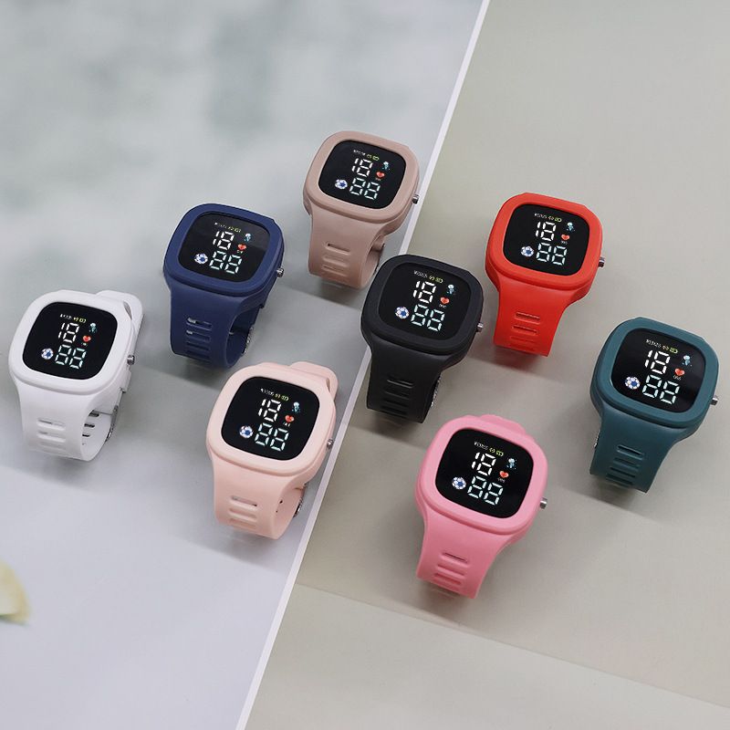 2025 Boys & Girls Sports Electronic Watch School Students Digital, Children Big Screen Square LED Student Wrist Watches