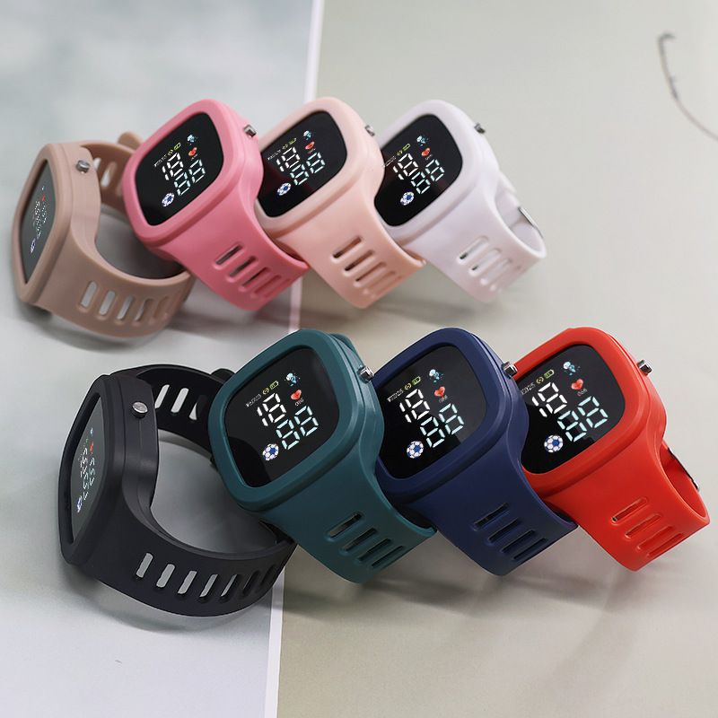 2025 Boys & Girls Sports Electronic Watch School Students Digital, Children Big Screen Square LED Student Wrist Watches