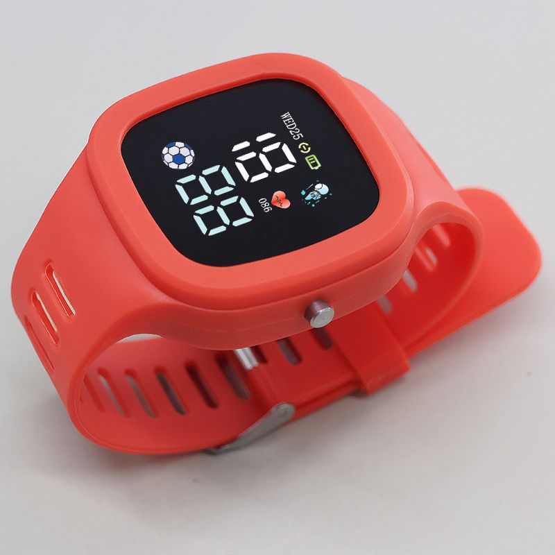 2025 Boys & Girls Sports Electronic Watch School Students Digital, Children Big Screen Square LED Student Wrist Watches