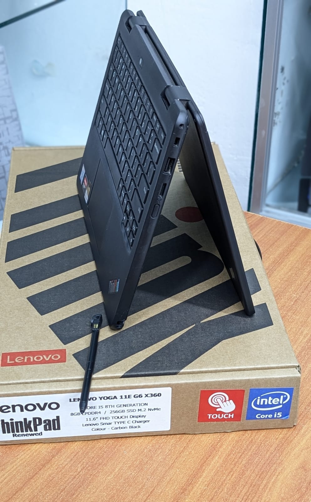 LENONO YOGA 11E G6 X360 INTEL CORE i5 8TH GEN 8GB RAM AND 256 GB SSD (BOXED)